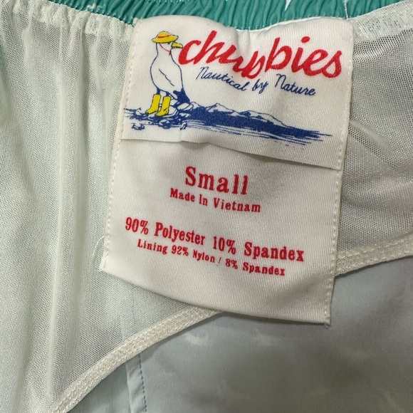 NWOT Chubbies Green Athletic Shorts with Elastic Waistband - Picture 7 of 11